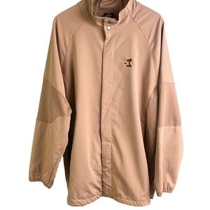 VTG Y2K Starbury Stephon Marbury NBA Tan Snap Lightweight Warmup Jacket XL Men's